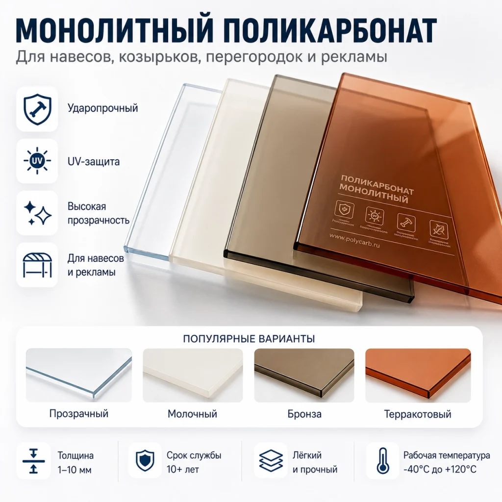 Монолитный поликарбонат
